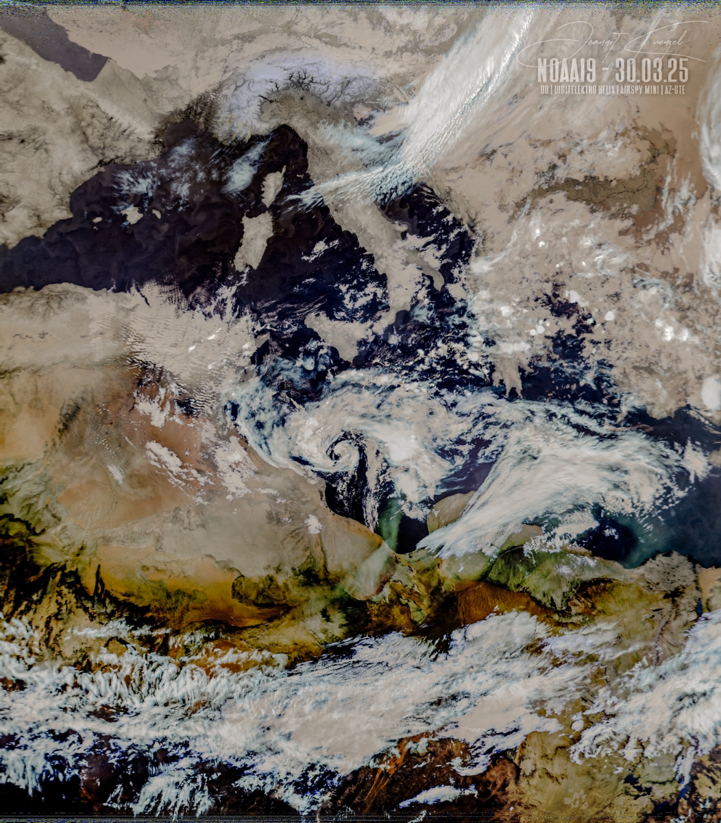 3.25 Noaa19 avhrr 3 rgb AVHRR 3b45 IR False Color corrected
